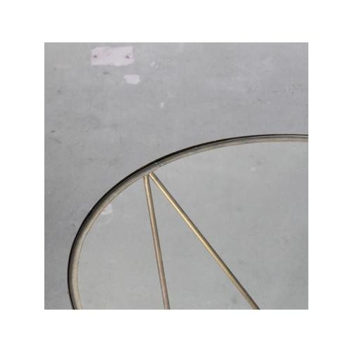 Type: Coffee table Date: 1930s–1940s Style: Art Deco Origin: Denmark Materials: Glass, Brass Shape: Round Condition: Well-...