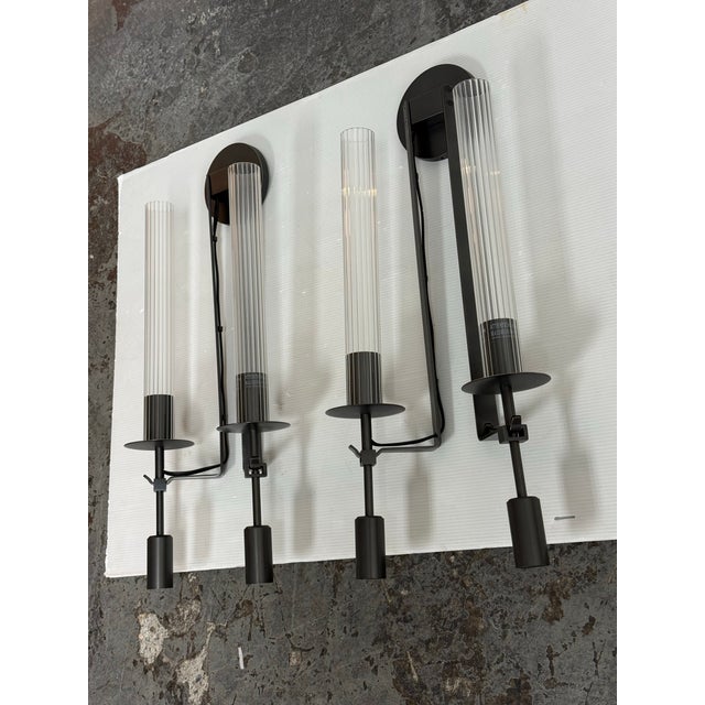 Design Plus Gallery presents a Pair of Fontanelle Double Sconces designed by Jonathan Browning from Restoration Hardware....