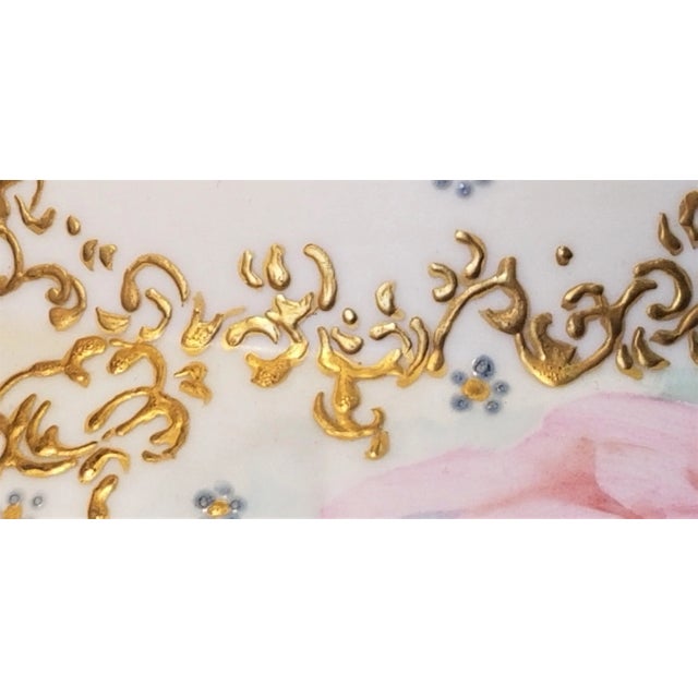 Paint Antique Jean Pouyat Petler (Jpl) Hand Painted Jardiniere (1905) For Sale - Image 7 of 11