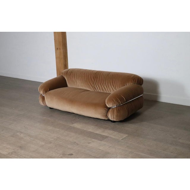 Beautiful early production two seater ‘sesann’ sofa designed by gianfranco frattini and manufactured by cassina, italy...