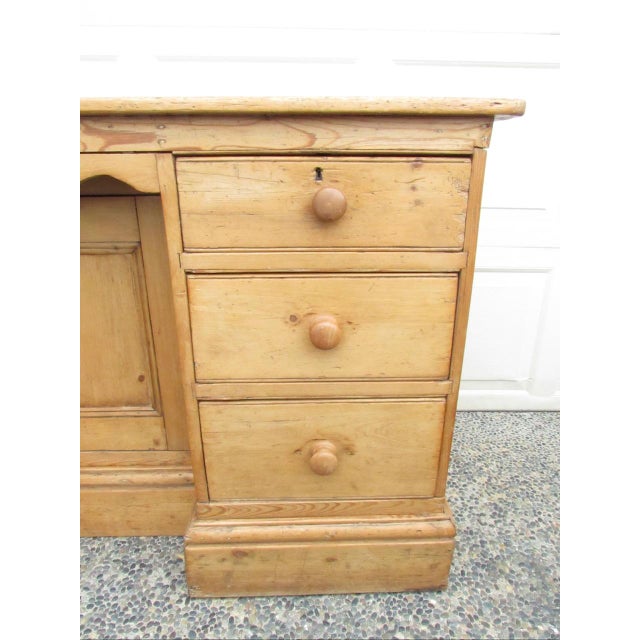 English Country Home Antique English Pine Six Drawer Buffet For Sale - Image 4 of 18