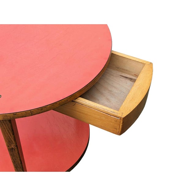 Italian Plastic Laminate and Wood Side Table, 1960s For Sale - Image 4 of 10