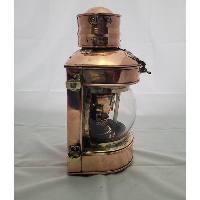 Metal British Ships Masthead Lantern For Sale - Image 7 of 12