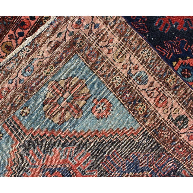 Textile Antique Persian Malayer Carpet With Sub-Geometric Floral Design 3'3"x6'2" For Sale - Image 7 of 7