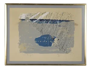 Jörgen Fogelqvist, Composition, Color Lithograph, Framed