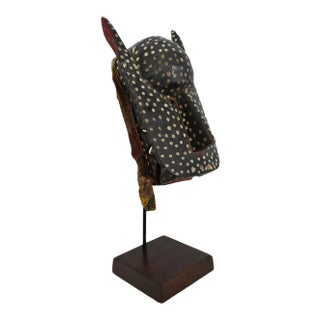 Vintage African Bozo Animal Mask on Stand For Sale