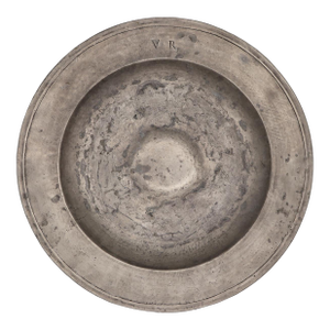 Large Alms Dish, Pewter, Germany, 18th Century