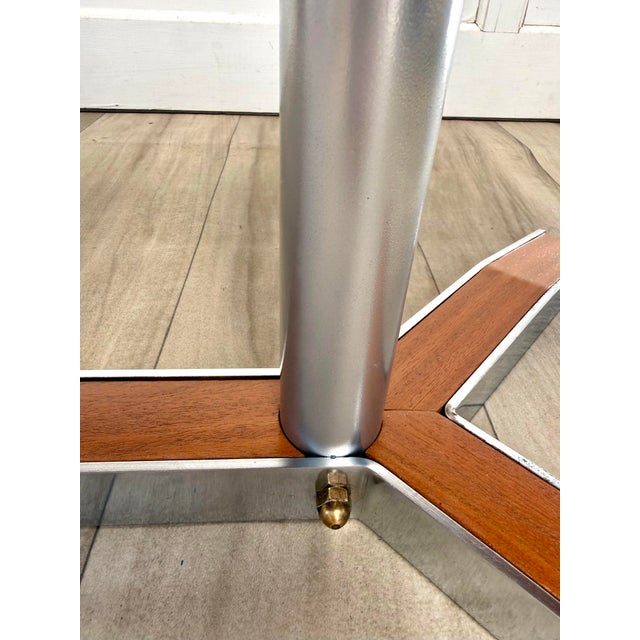 Brown 1960s Mid-Century Modern Oval Wood & Ceramic Tile Coffee Table For Sale - Image 8 of 16