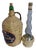 1970s Wicker Wine Bottles - a Pair For Sale