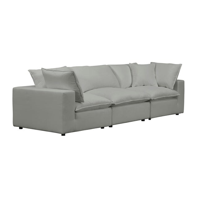 Cali Slate Performance Fabric Modular Sofa For Sale - Image 4 of 6