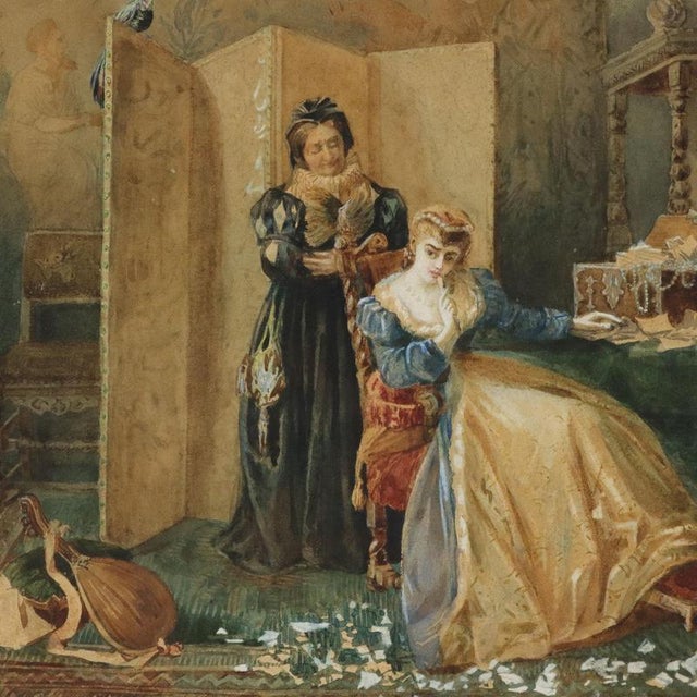 Pietro Michis, Untitled, Mixed Media on Paper, Framed For Sale - Image 3 of 13