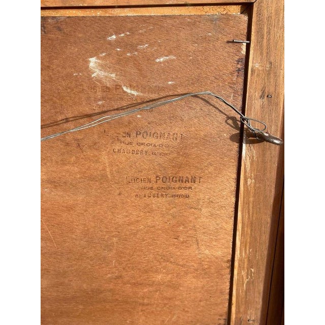 Lucien Poignant, Chain of the Alps in the Grenoble Valley, Oil on Panel For Sale - Image 18 of 18