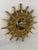 Gold 1960s French Style 17.25" Gilded Sunburst Wall Mirror For Sale - Image 8 of 18