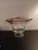 1980s Bormioli Rocco in Italy Clear & Amethyst Umbra Pedestal Vase For Sale - Image 4 of 6