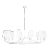 Thomas O'Brien by Visual Comfort Studio Ziba 12-Light Extra Large Chandelier in Matte White For Sale