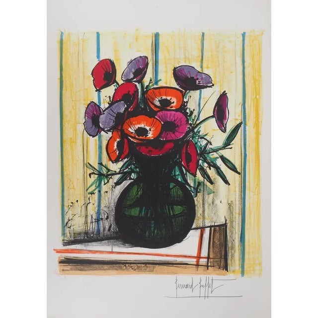 Bernard Buffet, Anemones, Original Lithograph For Sale - Image 8 of 8