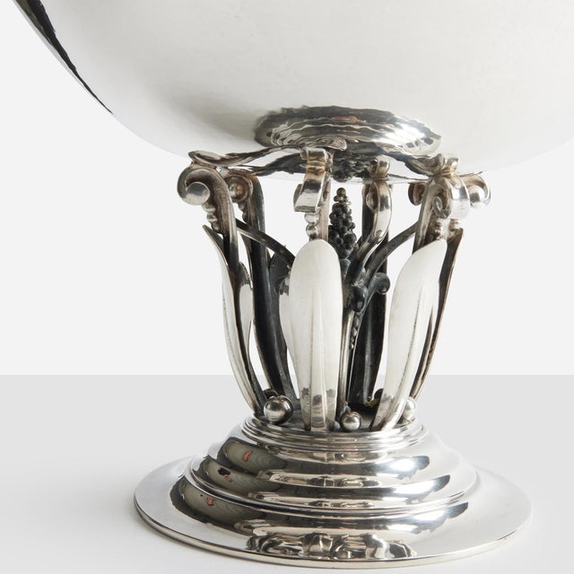 Sterling Silver Centerpiece Bowl by Johan Rohde for Georg Jensen For Sale In San Francisco - Image 6 of 8