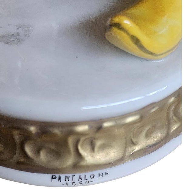 Porcelain Pantalone Sculpture, 1980s For Sale - Image 8 of 9