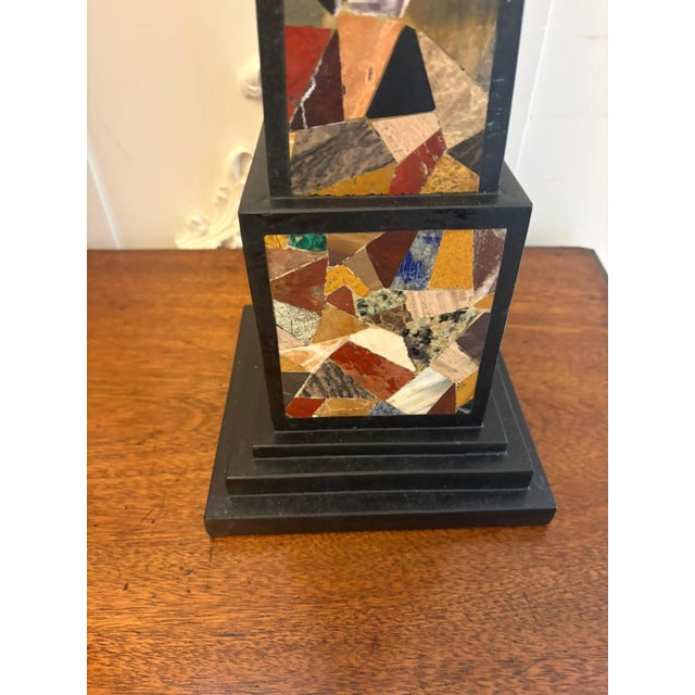 Antique Art Deco Italian Specimen Marble Pietra Dura Decorative Objects, 1920, Set of 2 For Sale - Image 10 of 15