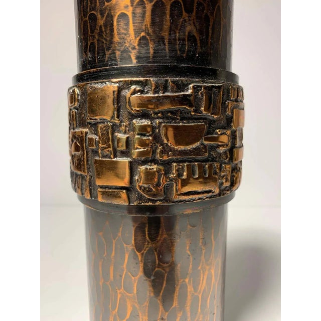 Copper Mid Century Iparmuveszeti Vallalat Hungarian Vase For Sale - Image 8 of 11