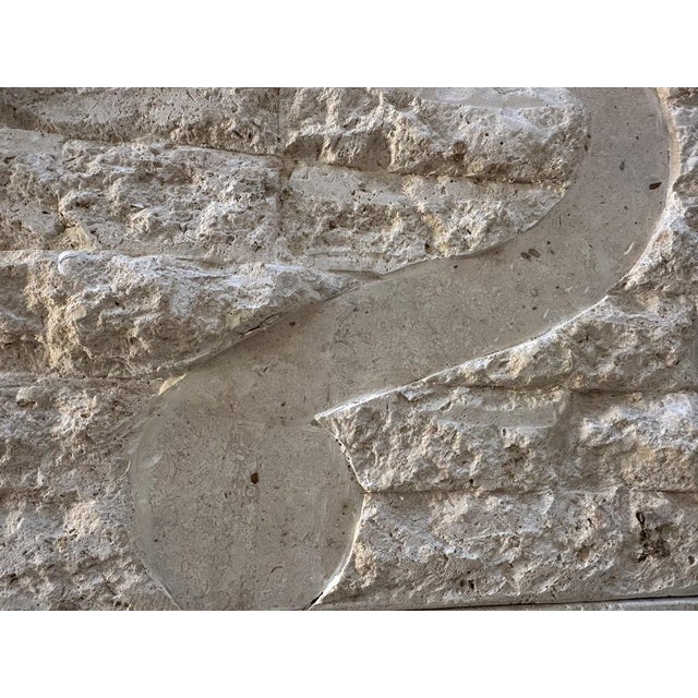 Travertine Tessellated Stone Sideboard by Renoir, 1980 For Sale - Image 14 of 15