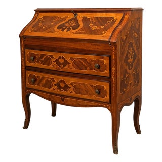 Secretaire in Marquetry For Sale