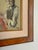 Pistachio Framed Original Pastel Portrait Sketch of Violinist, Signed For Sale - Image 8 of 9