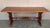 20th Century Spanish Baroque Carved Walnut Lyre Legs Trestle Dining Farm Table For Sale - Image 4 of 11
