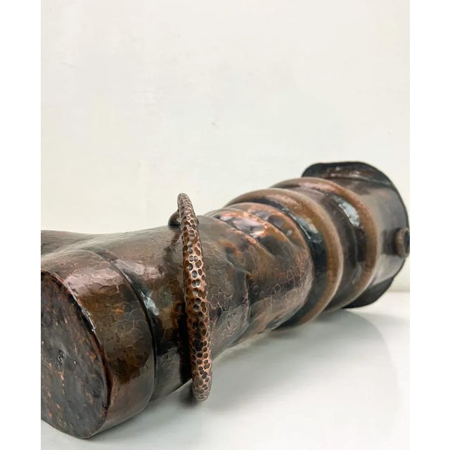 Hammered Brass Booth Umbrella Stand by Egidio Casagrande, Italy, 1950s For Sale - Image 11 of 12