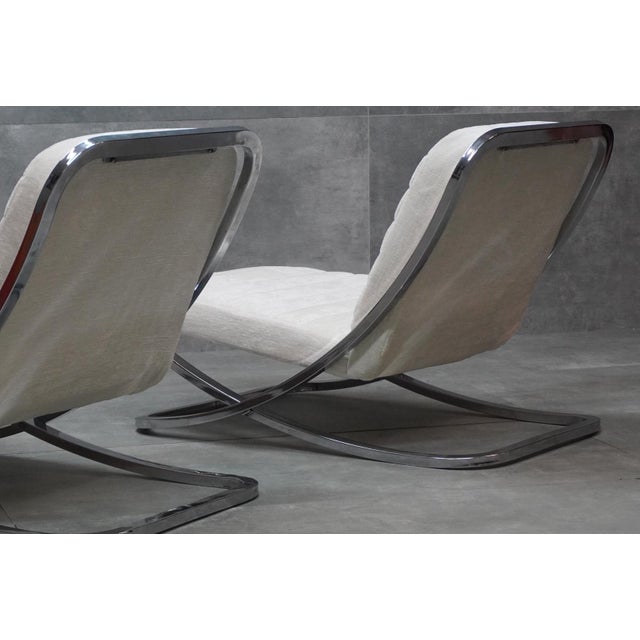 Steel Armchairs, 1970s, Set of 2 For Sale - Image 4 of 8