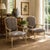 1960s Italian Carved Faux Bois Cerused Bergère Chairs in Zebra Fabric - Pair For Sale - Image 5 of 7