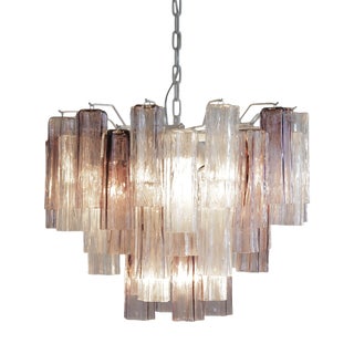 Large Tronchi Murano Glass Chandelier from Made Murano Glass, 1980s For Sale