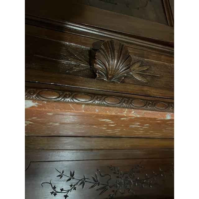 Early 20th Century Art Nouveau Sideboard in Solid Walnut For Sale - Image 3 of 12