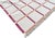 Not Yet Made - Made To Order Not Yet Made - Made To Order Handmade Cotton Area Rug Cream, Raspberry Pink & Terracotta Red Windowpane Dhurrie - 6'x9' For Sale - Image 5 of 11