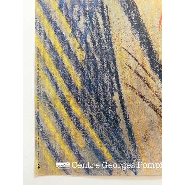 Pablo Picasso Vintage 1987 Modernist Lithograph Print Paris Museum Poster " Tete De Femme " 1907 For Sale - Image 9 of 12