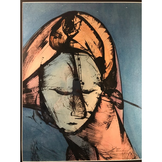 Original 1965 Watercolor and Ink Painting Signed by the Artist and dated (see pic #3) Custom framed with acid free matting...