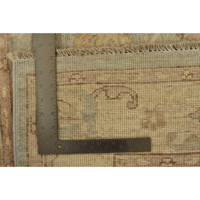 Ziegler Rug 3’10” X 4’1” Blue Wool Traditional Hand-Knotted Oriental Carpet For Sale - Image 9 of 9