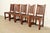 Lifetime Furniture Antique Mission Oak and Cane Arts & Crafts Dining Chairs, Set of Five For Sale - Image 11 of 11