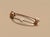 Gold Antique Edwardian 10k Yellow Gold Bar Pin Brooch With Blue Stone-Floral Leaf Motifs For Sale - Image 8 of 8