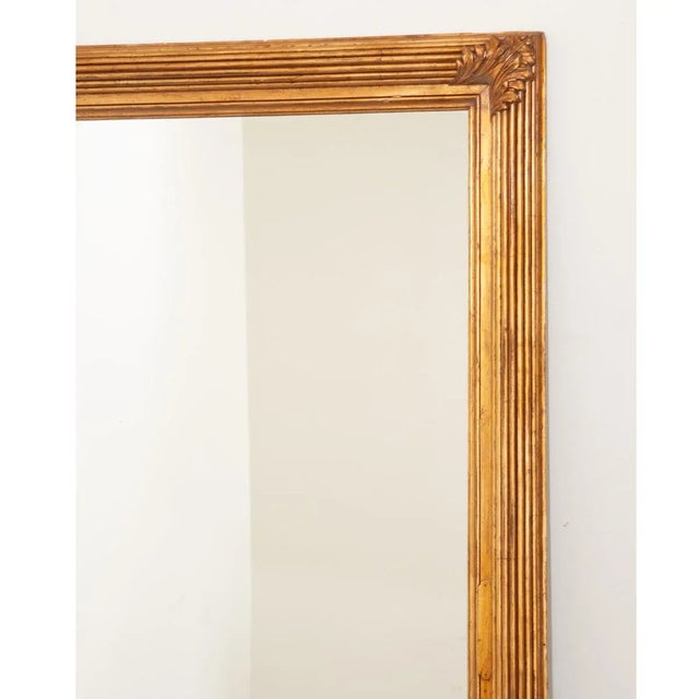 19th Century French Painted Gilt Framed Mirror For Sale - Image 4 of 10