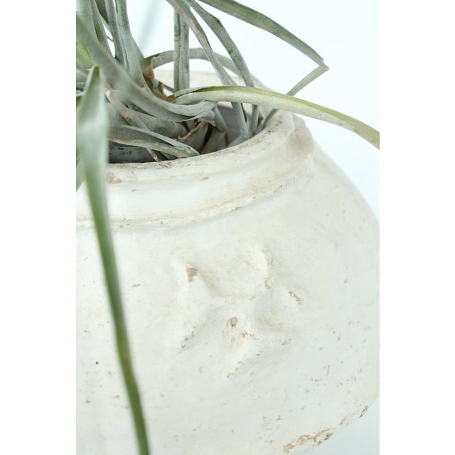 Contemporary Large BoHo Rustic Paper Mache Vessel For Sale - Image 3 of 5