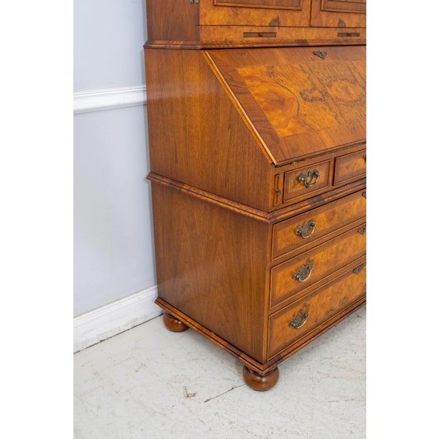 English Double Dome Top Bureau Cabinet Secretary Desk For Sale - Image 11 of 18
