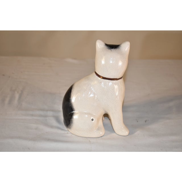 English Staffordshire Cat Figure, Circa 1970 For Sale - Image 3 of 8