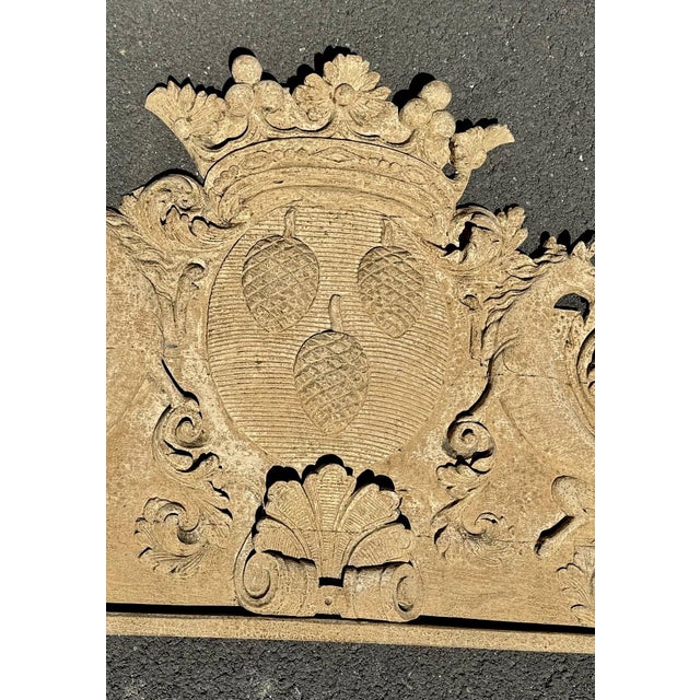 French Carved Pediment For Sale - Image 4 of 4