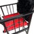 Vintage 1980s Pair of (2) Danish Folding Armchairs / Directors Chairs Set by Hyllinge Møbler - Red Flame Velvet & Black Faux Fur Upholstery For Sale - Image 11 of 18