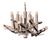1970s Italian Modernist Sixteen Light Chandelier For Sale