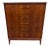 Mid-Century Modern 5-Drawer Walnut High Chest - Refinished! For Sale