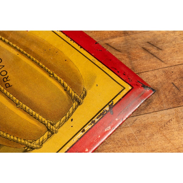Metal Early 20th Century Cheesemonger T O C Sign For Sale - Image 7 of 7