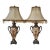 Pair of Vintage Neoclassical Urn Table Lamps With Decorative Fringe Shades For Sale