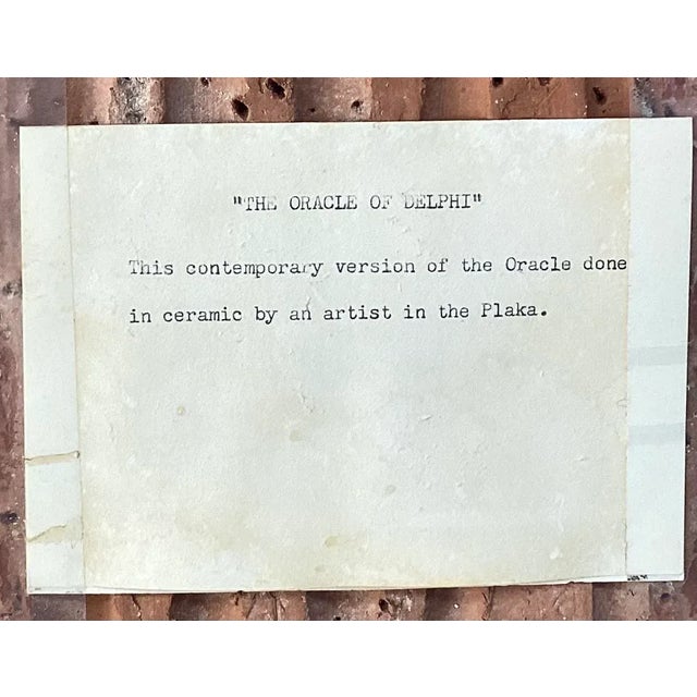 Oracle of Delphi Ceramic Wall Art For Sale In Tampa - Image 6 of 9